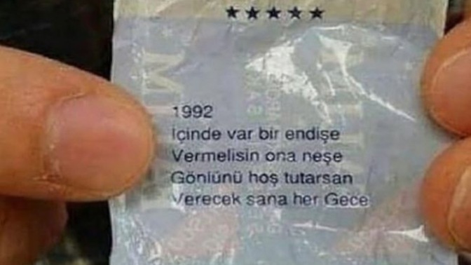 Sevgiliniz size şiir yazdı mı?