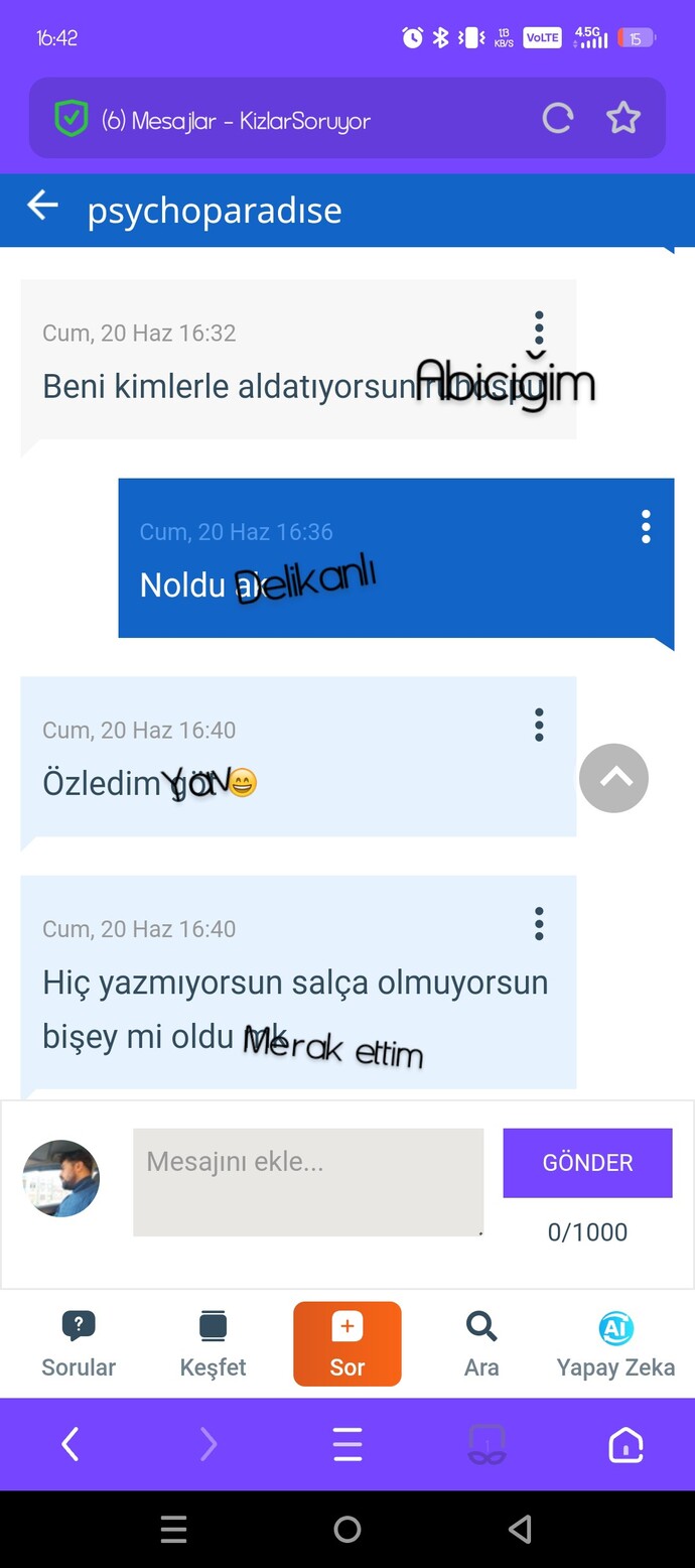 Hal hatır soranınız var mı?