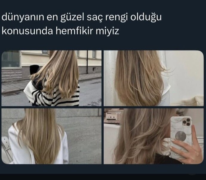 Sizce en güzel saç rengi hangisi?