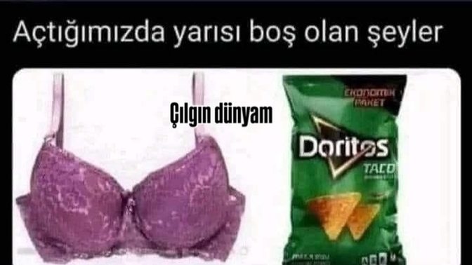 Açtığımızda yarısı boş olan şeyler diyince aklınıza ilk ne geliyor 😂?