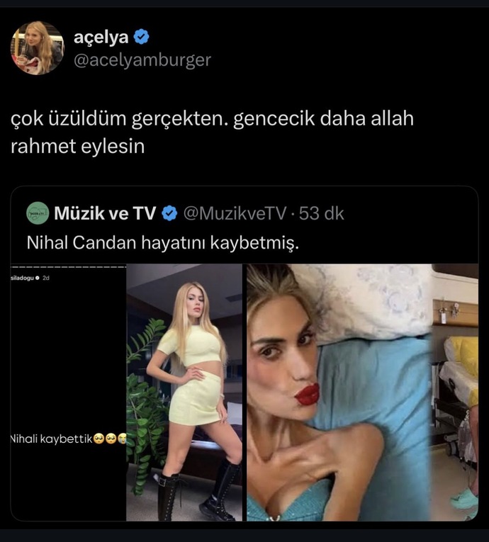 Nasılda genç ya? nihal candan hayatını kaybetmiş duydunuz mu?