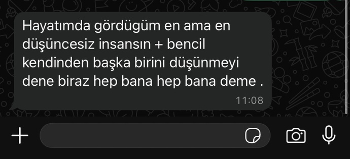 Şöyle bir mesaj almak?