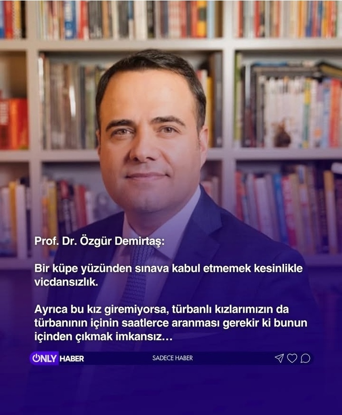 Bu olayı da türbana bağlamazsınız ya nedir bu insanların türbanla alıp veremediği sanki bizi kontrol etmiyorlar da?