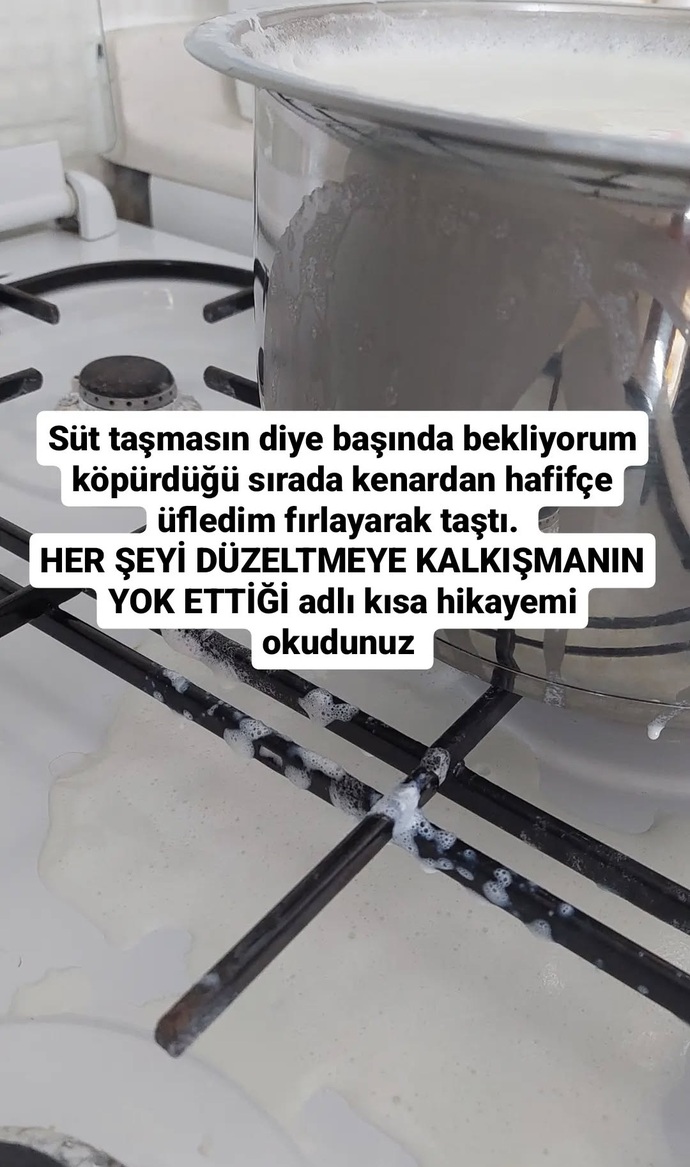Süt taşmasın diye üflüyor musunuz😅?