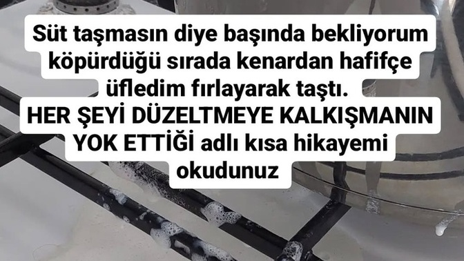 Süt taşmasın diye üflüyor musunuz😅?