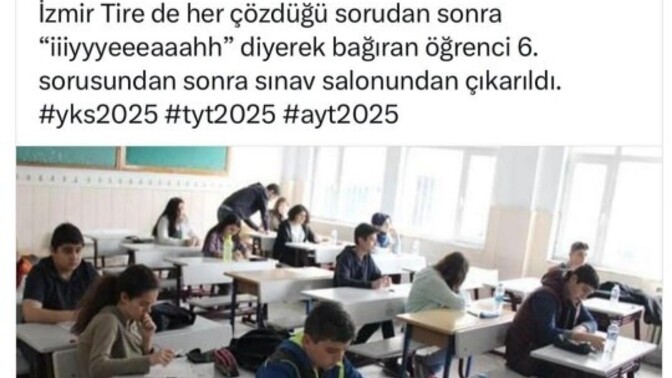 Sınav esnasında böyle bir şey yaşasanız devam edebilir miydiniz?