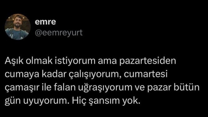 Aşka vaktiniz var mı?
