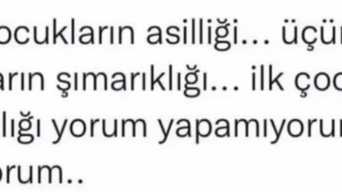 Siz kaçıncı cocuksunuz?