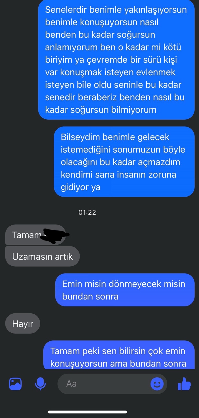 5 senelik sevgilimin benden vazgeçişini kabullenemiyorum 😢?