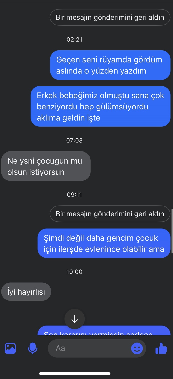 Sizce eski sevgilim tam mi vazgeçmiş bu ilişkiden?