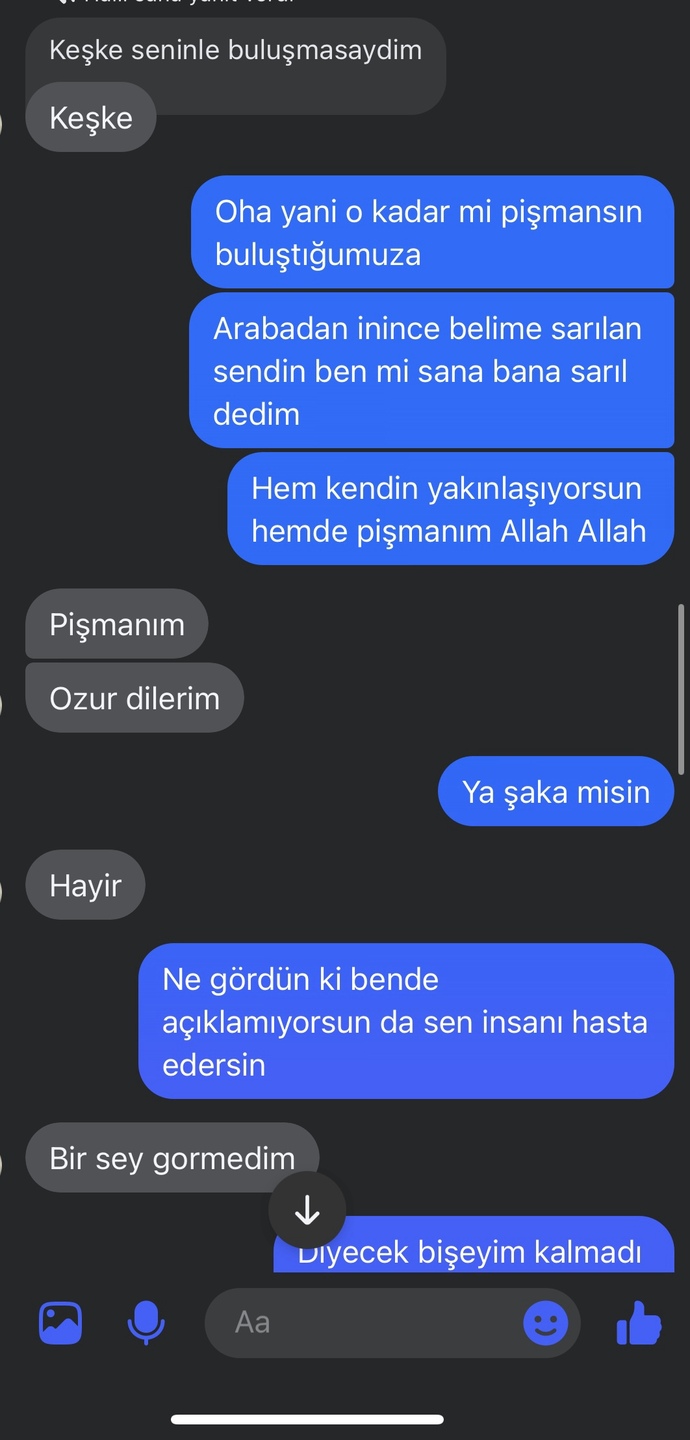 Sizce eski sevgilim tam mi vazgeçmiş bu ilişkiden?