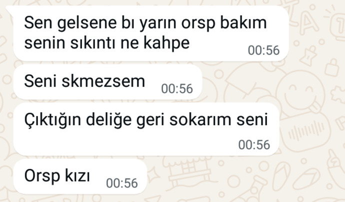Yazışmalara bakabilir mısınız?