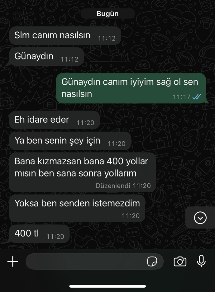 Borç istenince veriyor musunuz?