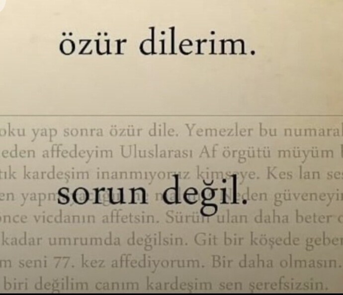 Karşınızdaki insandan özür dilemeniz gereken durumlarda özür diler misiniz?
