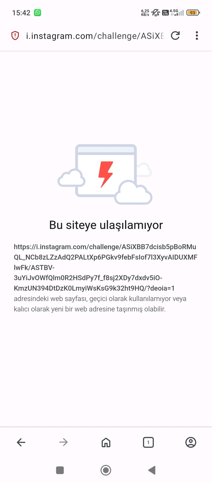İnstagrama giriş yapamiyorum?