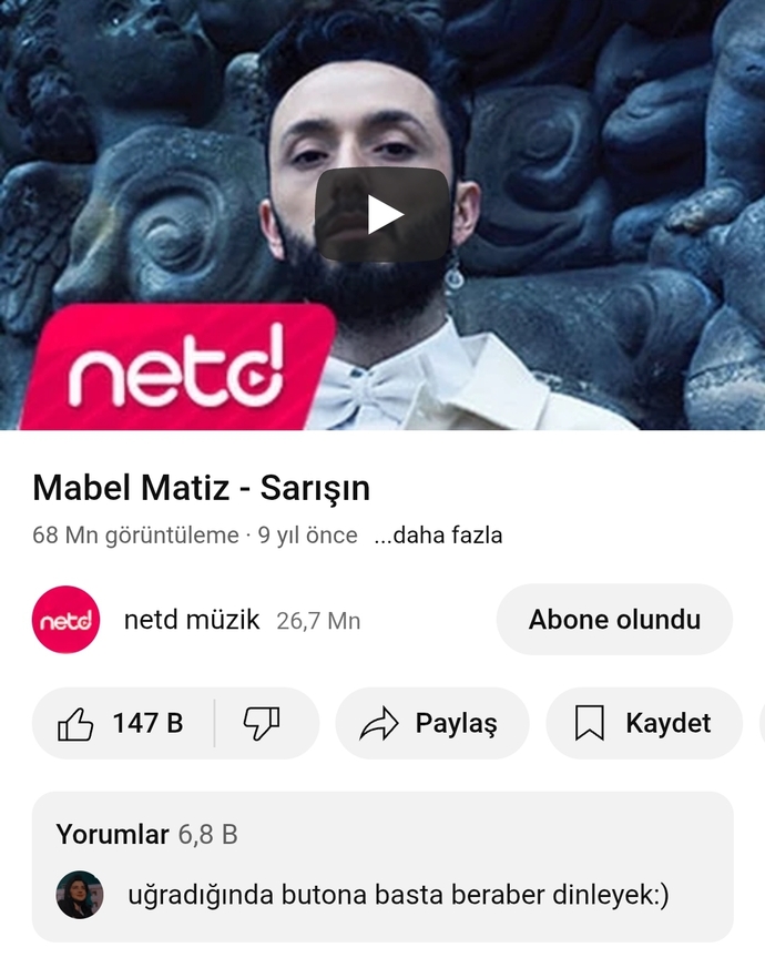 Mabel Matizin en sevdiğiniz şarkısı hangisi?