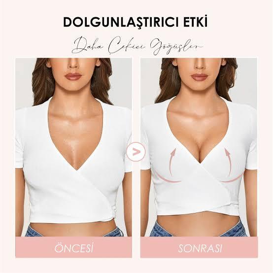 Böyle destekli dekolte veren kadına gözünüz kayar mı ister istemez?