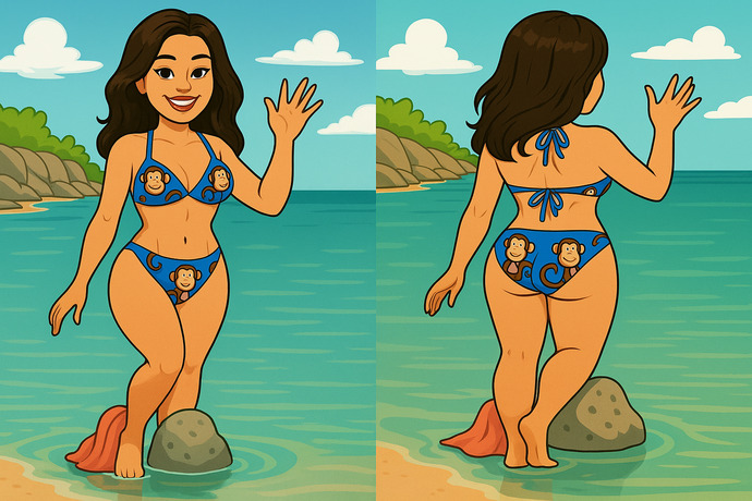 Hayvan figürlü bir bikini giyermisiniz?
