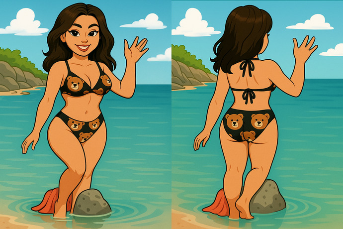 Hayvan figürlü bir bikini giyermisiniz?