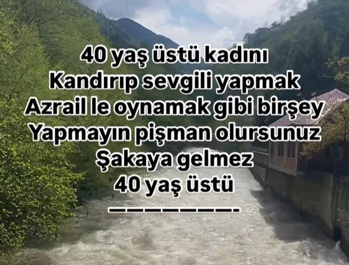 40 yaş üstü sevgili yaptınız mı?