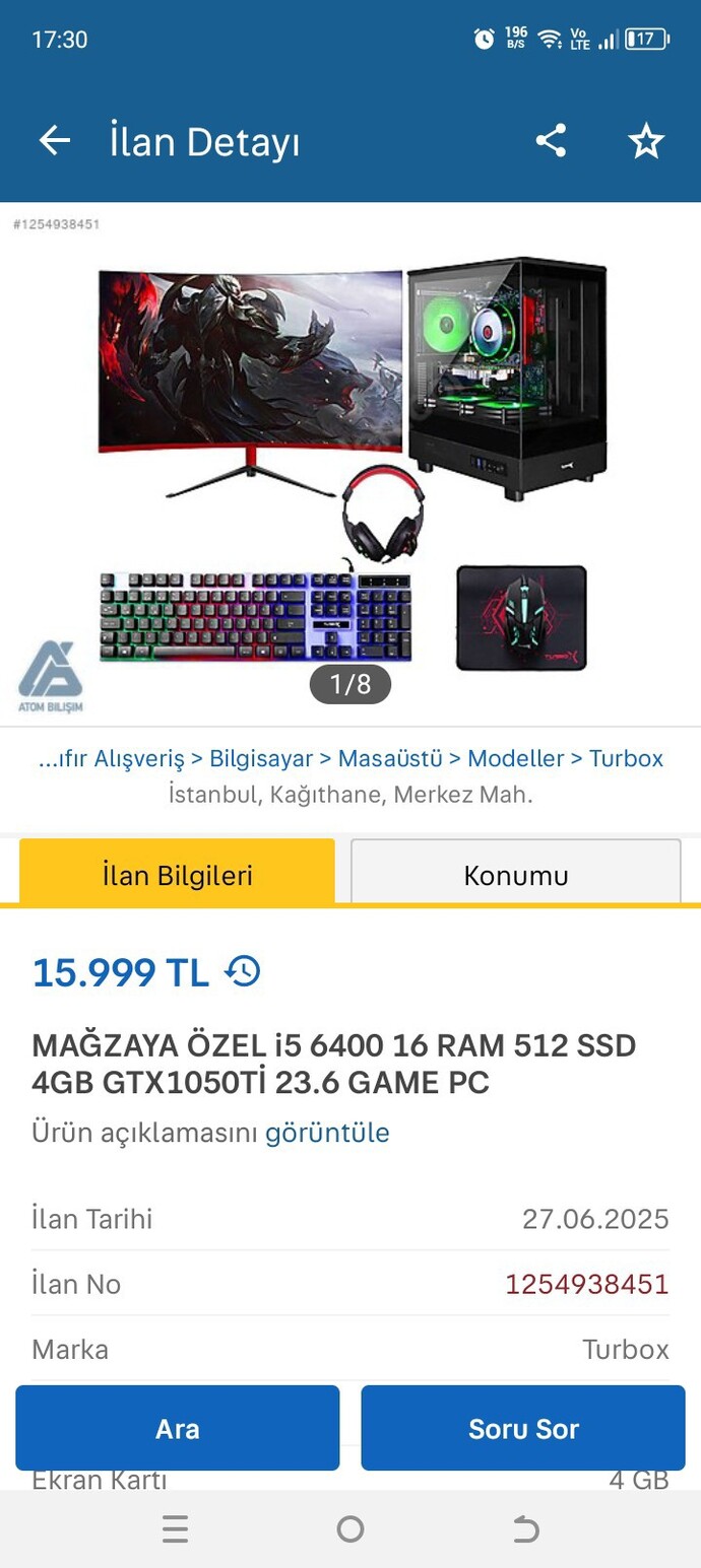 Bu sistem cs go, valorant açar mı?