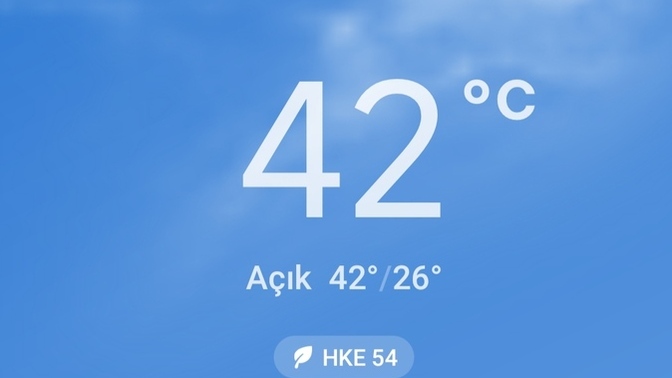 42 dereceyle kavrulan İzmir’den selamlar…🙋🏼‍♀️Sizin orası kaç derece, dayanılıyor mu?