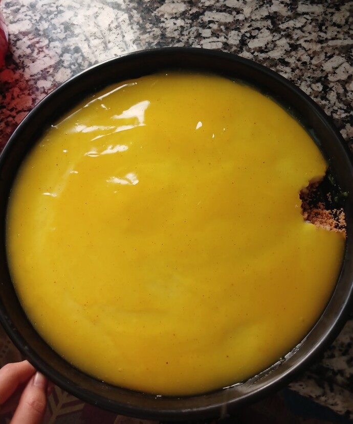 Erkekler kadar olamasa da yalancı cheesecake yaptım nasıl görünüyor?