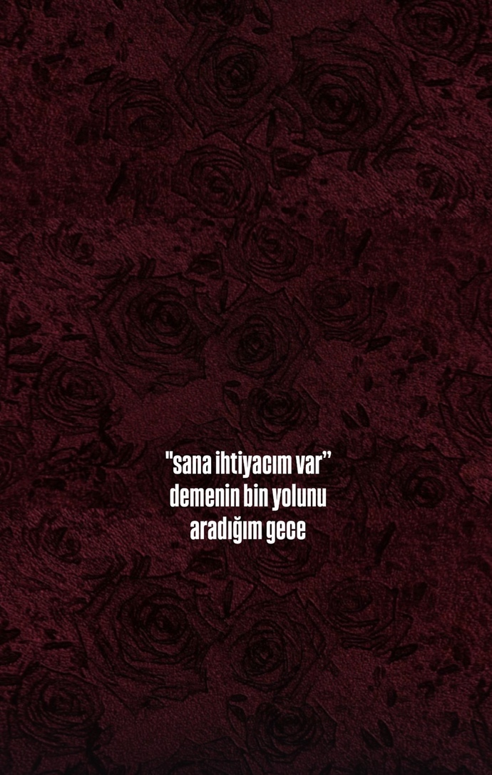 Sizin için sana ihtiyacım var demek zor mu?