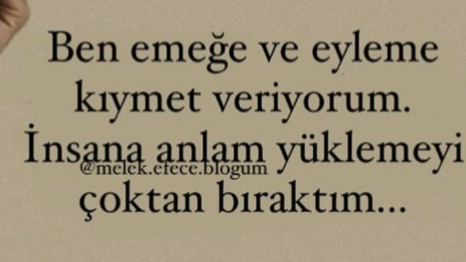 İnsanlara anlam yükler misiniz?