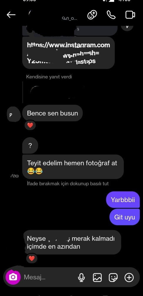 Konusmanin devamini mesaj atmadan nasıl getirebilirim😆?