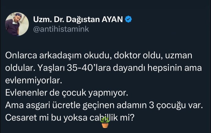Asgarî ücretle çalışan kişilerin çok çocuk yapması hakkında ne düşünüyorsunuz?
