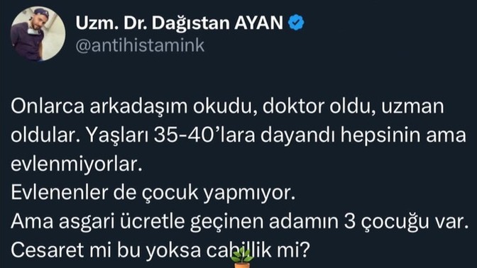 Asgarî ücretle çalışan kişilerin çok çocuk yapması hakkında ne düşünüyorsunuz?