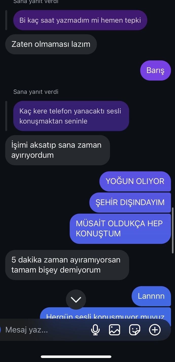 Konuştuğum çocuk bahane mi eriyor gerçekten mi kırılmış yoksa?