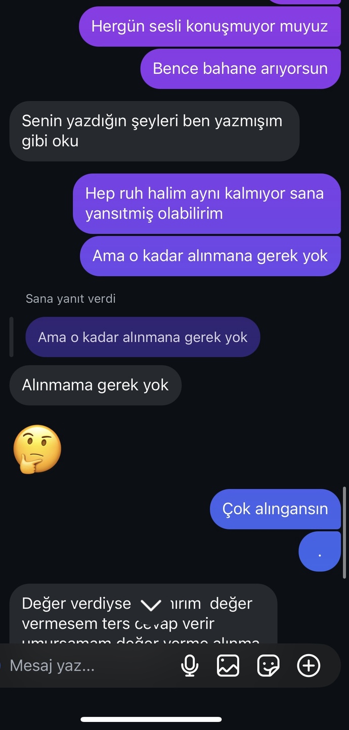 Konuştuğum çocuk bahane mi eriyor gerçekten mi kırılmış yoksa?