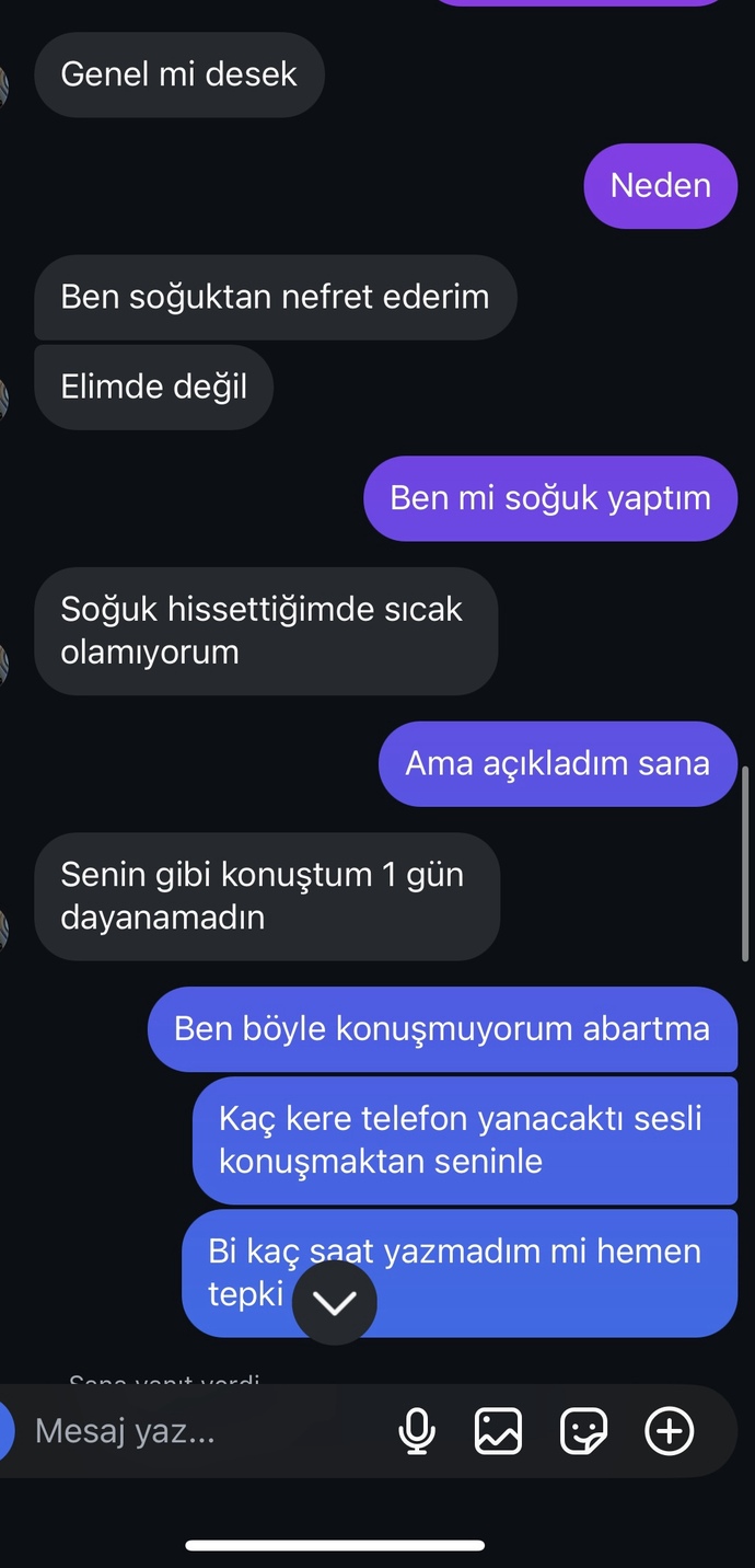 Konuştuğum çocuk bahane mi eriyor gerçekten mi kırılmış yoksa?