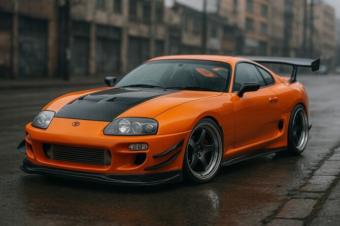 Modifıyeli audi rs 6 modifiyeli toyota supra mk4?