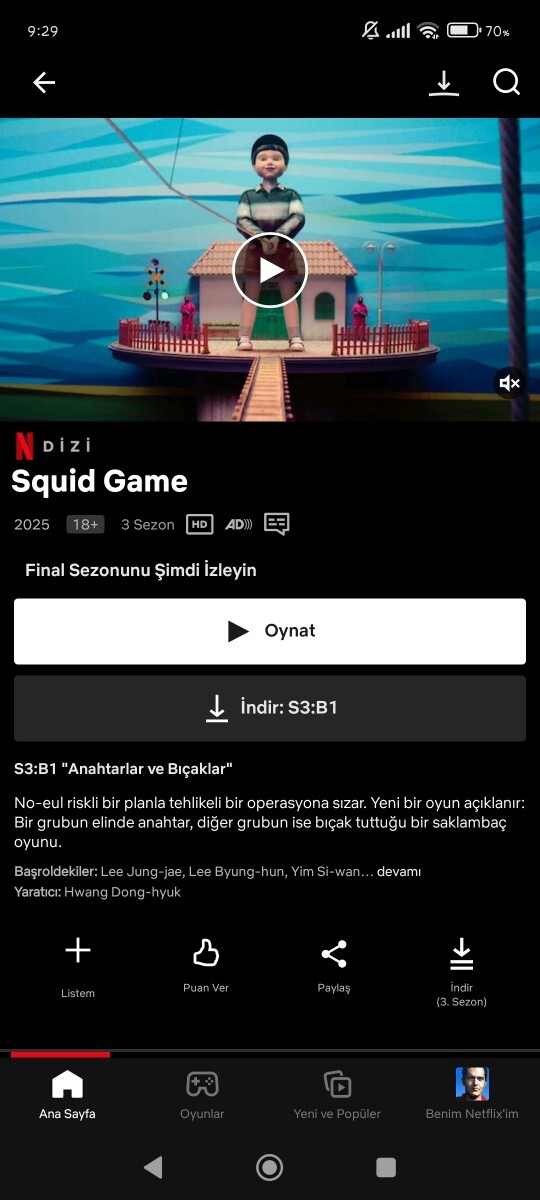 Squid Game 3. Sezonu izlediniz mi?