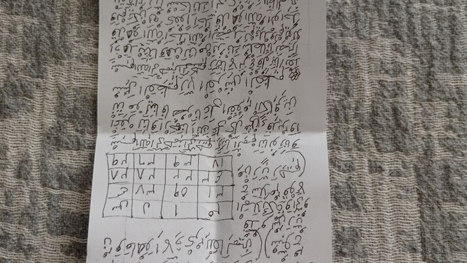 Allah hakkı için bu muskada ne yazıyor okurmusunuz anlayan birileri varsa?