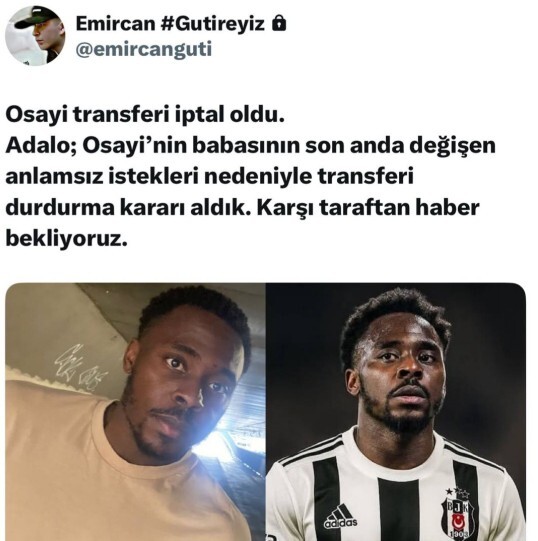 Osayi sizce Beşiktaşa gelir mi?