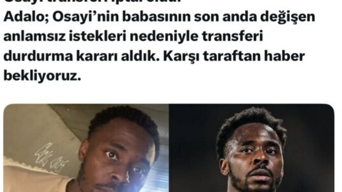 Osayi sizce Beşiktaşa gelir mi?