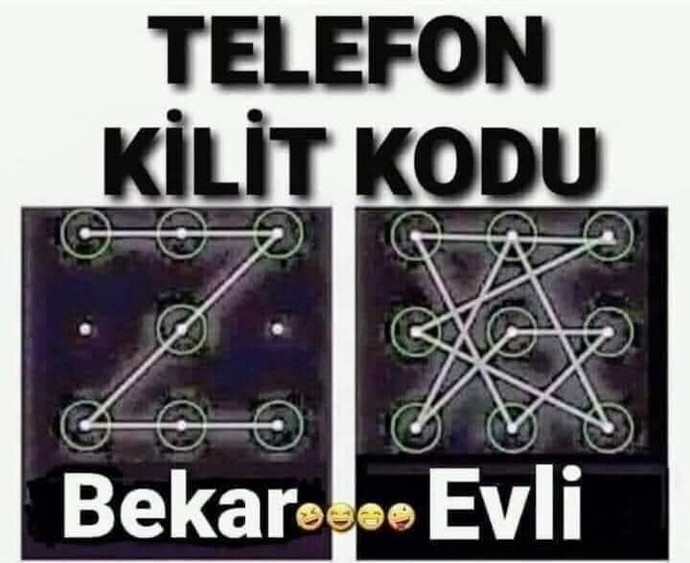 Telefon kilit kodunuz var mı?