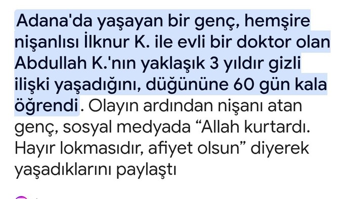 Doktor ve hemşirelere güven olmuyor mu?