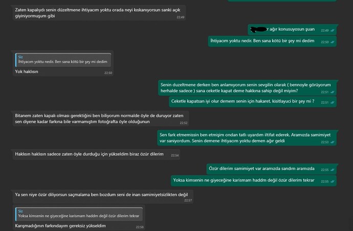 Sevgilimin böyle konuşması normal mi?