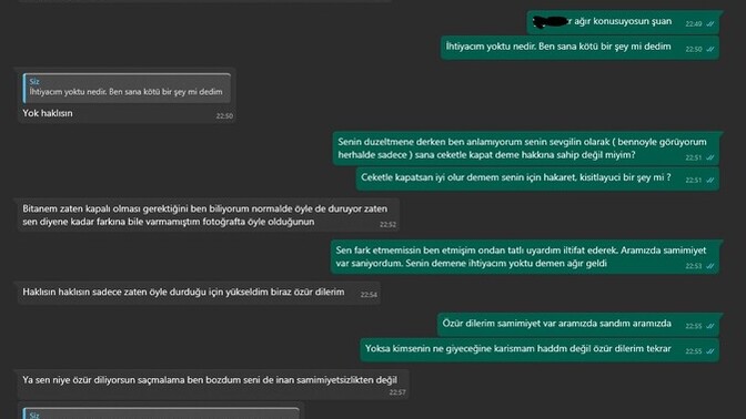 Sevgilimin böyle konuşması normal mi?