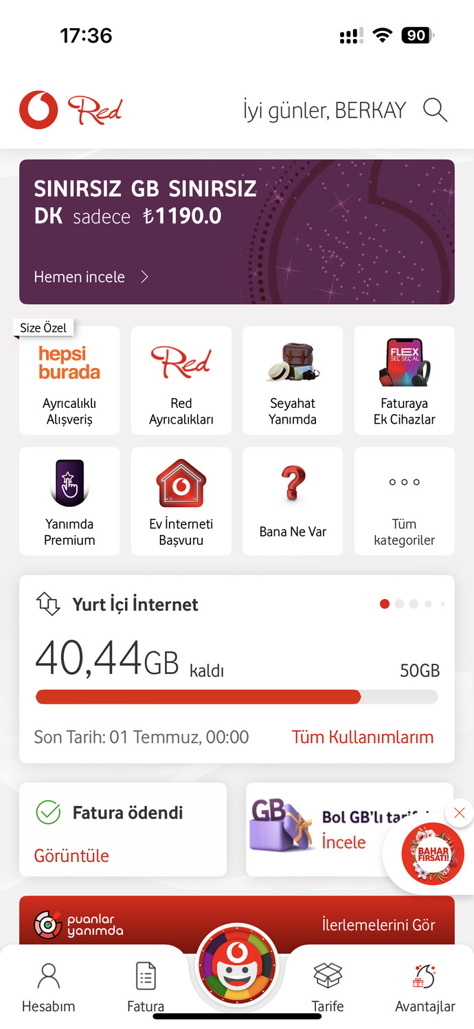 Ne kadar internetin kaldı🥺?