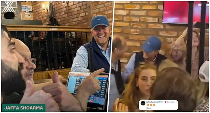 Türk dönercisinde Hollanda Kralı Willem-Alexander döner için sıra bekledi. Siz kral olsaydınız sıra bekler miydiniz?