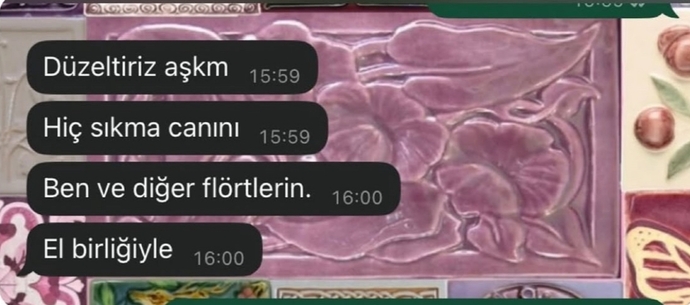 Şu sıralar işlerim yolunda gitmiyor flörtum böyle bi mesaj atmış bilemedim sizce düzeltir mi?🤭🤭🤭🤭?