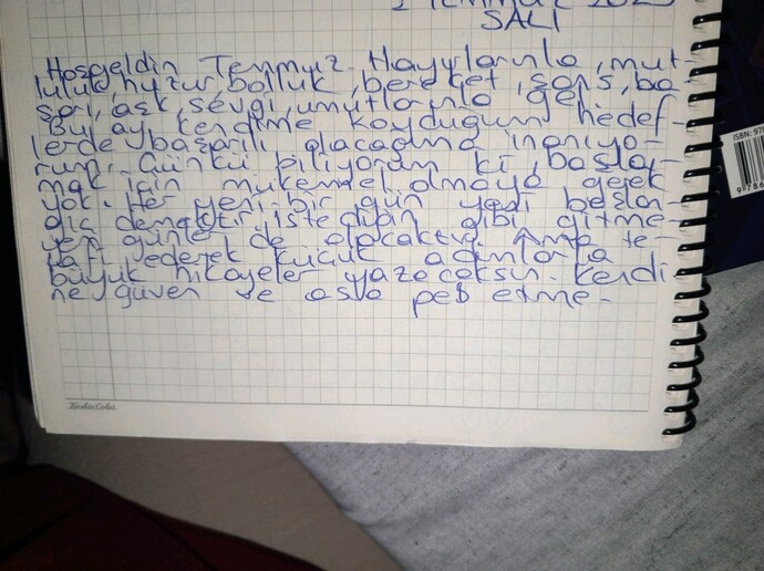 Temmuz ayı hedefleriniz nelerdir?