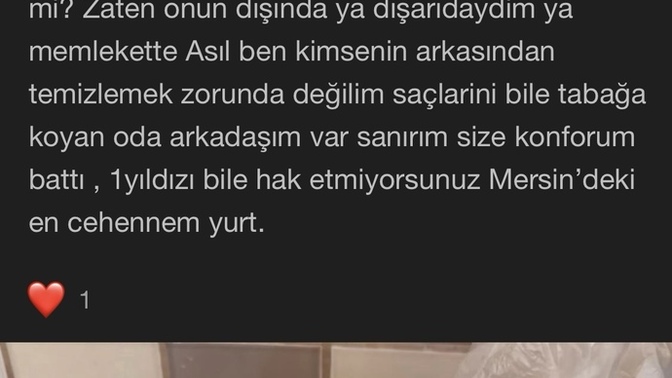 Yurt müdürü insanları dolduruyor yorumlarda bana sataşsın diye?