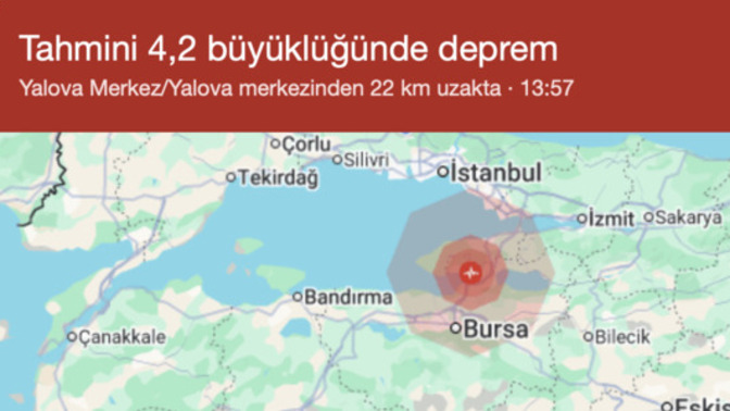 Bursa Gemlik'te 4.3'lük bir deprem oldu, çevre illerden de hissedildi. Depremi hisseden var mı?